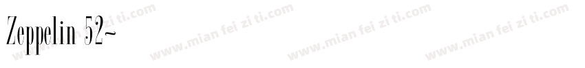 Zeppelin 52字体转换